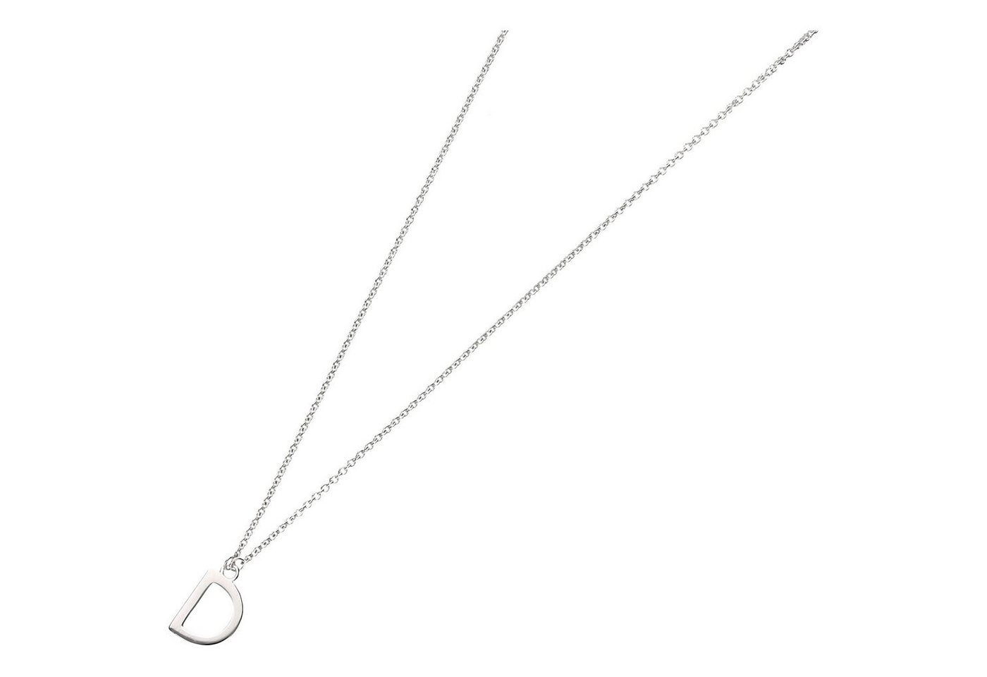 Smart Jewel Collier Buchstabe D, Silber 925 von Smart Jewel