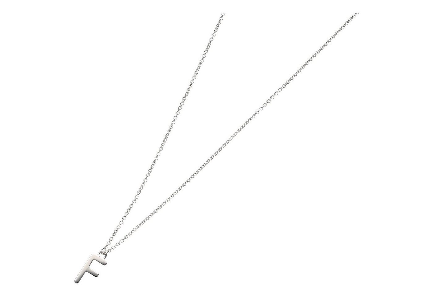 Smart Jewel Collier Buchstabe F, Silber 925 von Smart Jewel