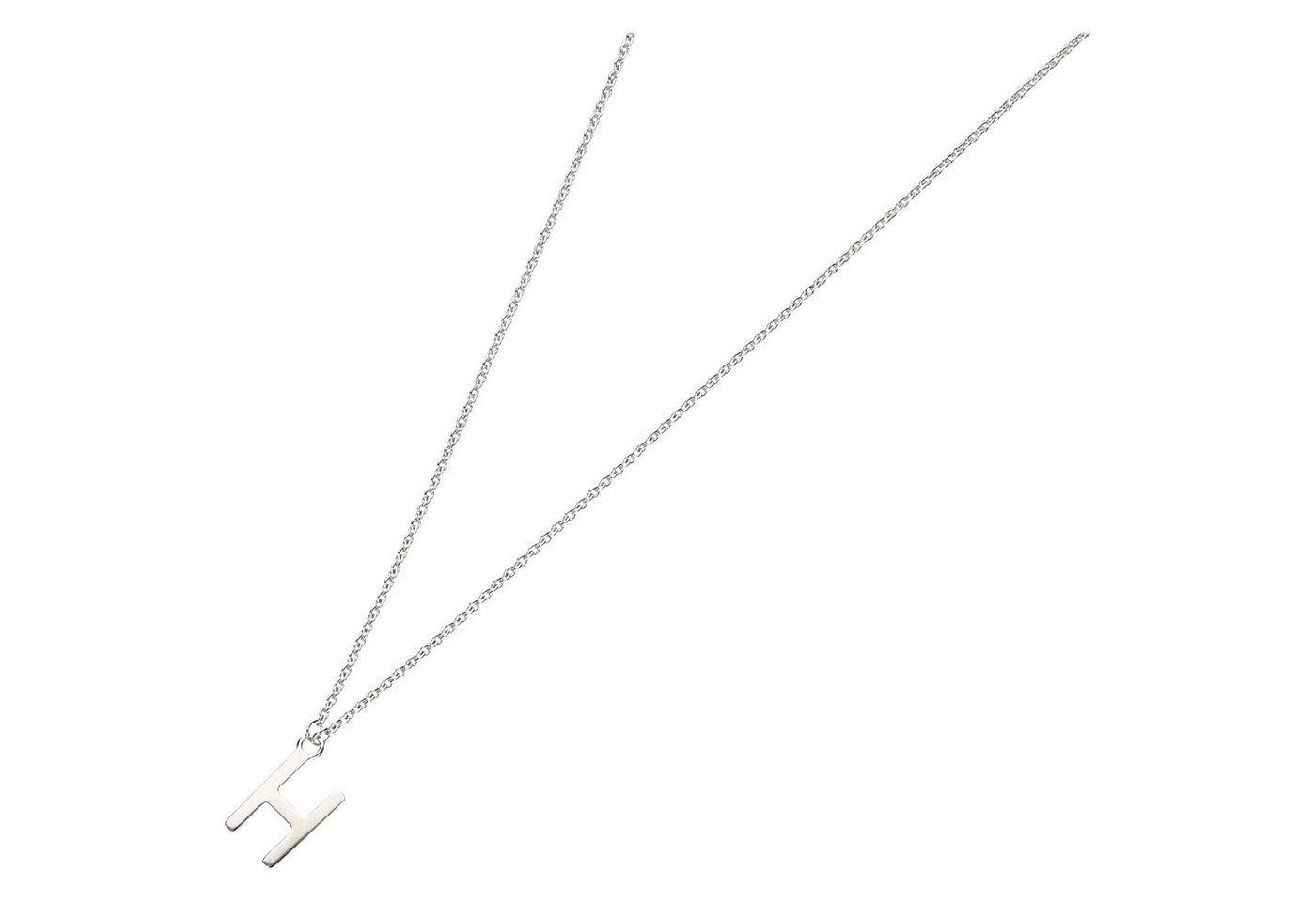 Smart Jewel Collier Buchstabe H, Silber 925 von Smart Jewel