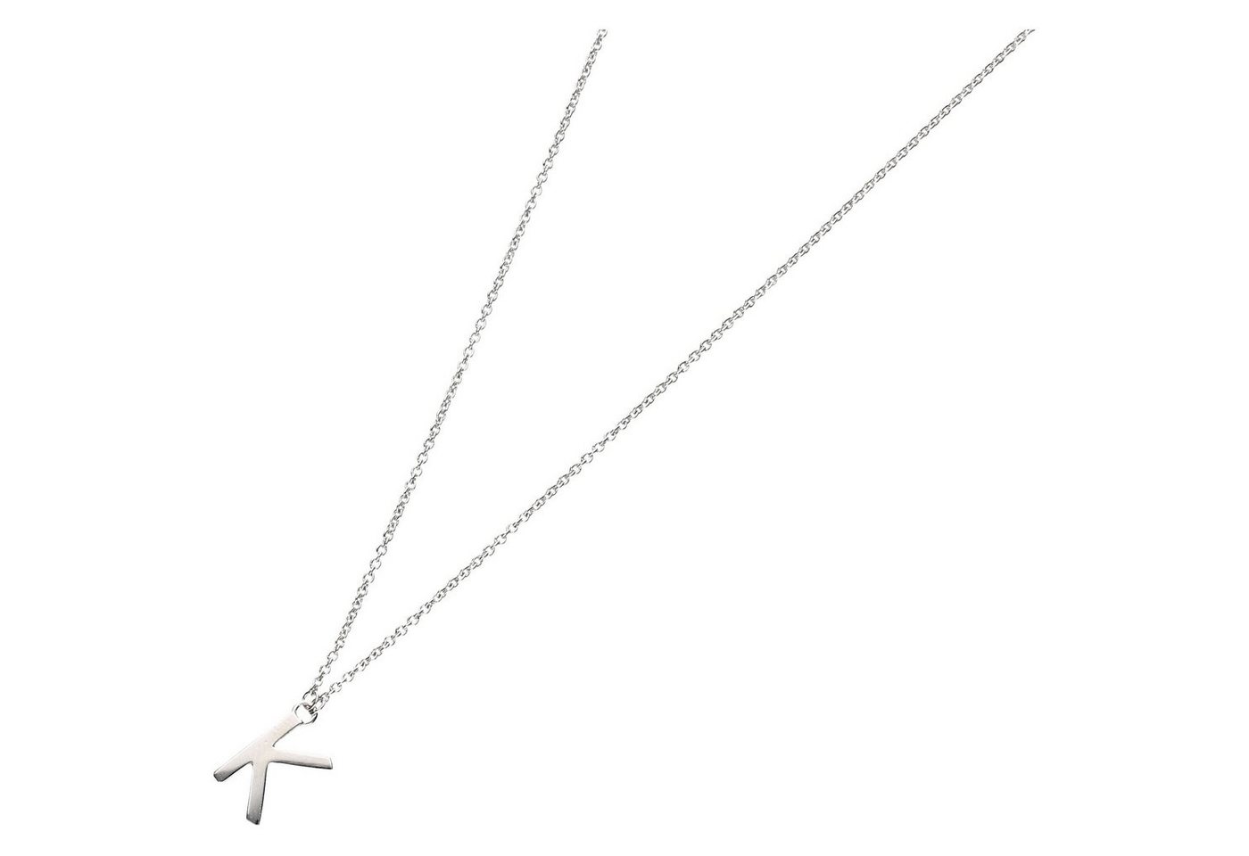 Smart Jewel Collier Buchstabe K, Silber 925 von Smart Jewel