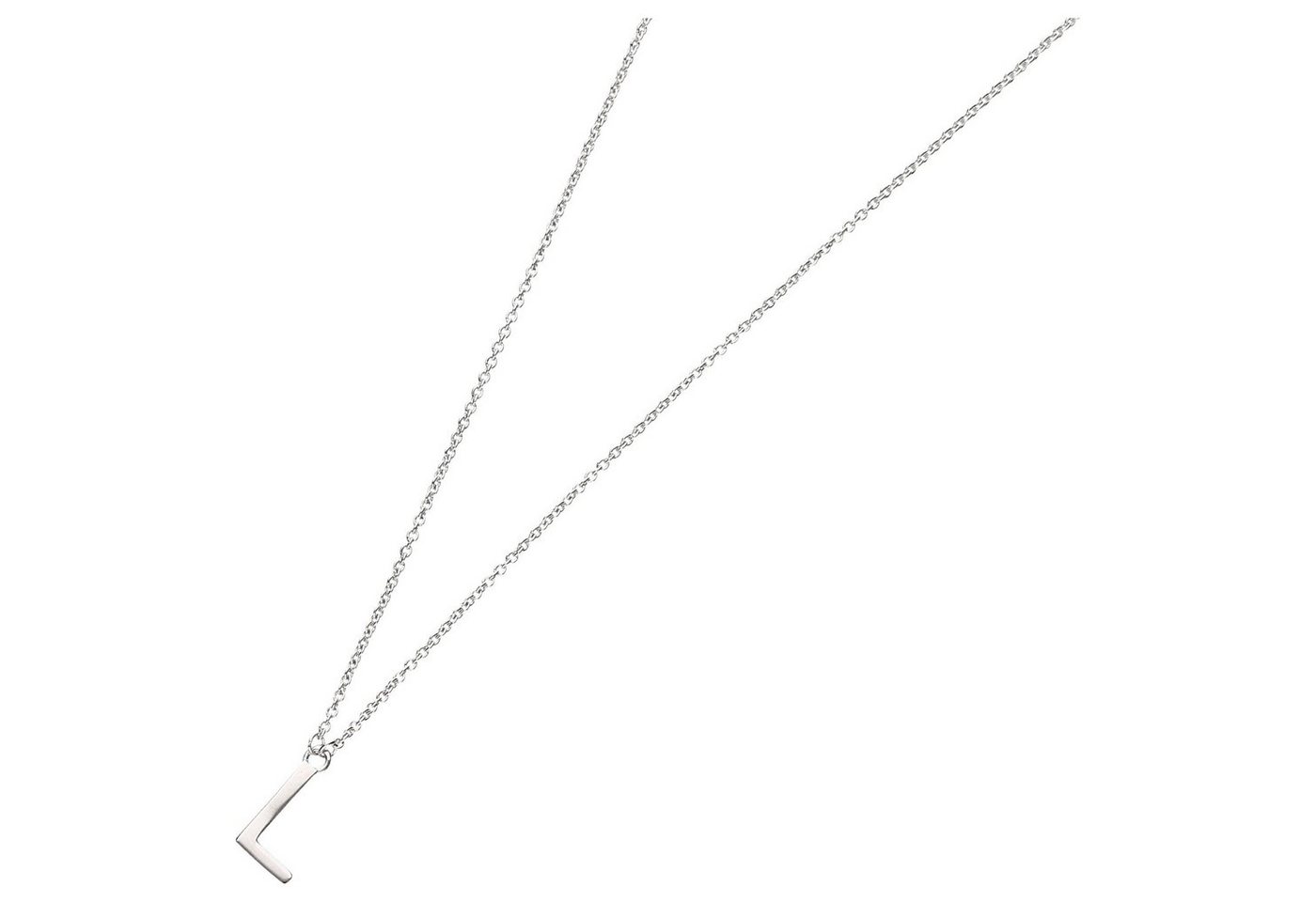 Smart Jewel Collier Buchstabe L, Silber 925 von Smart Jewel