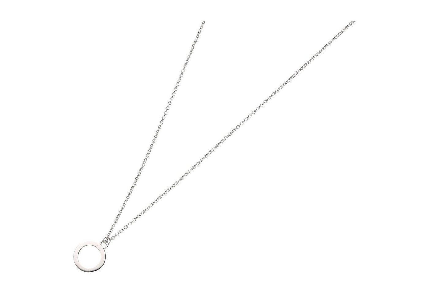 Smart Jewel Collier Buchstabe O, Silber 925 von Smart Jewel