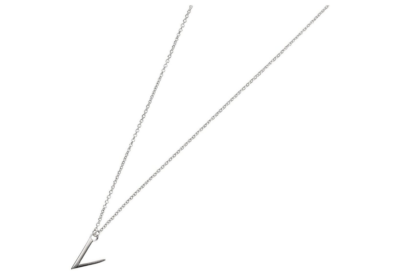 Smart Jewel Collier Buchstabe V, Silber 925 von Smart Jewel