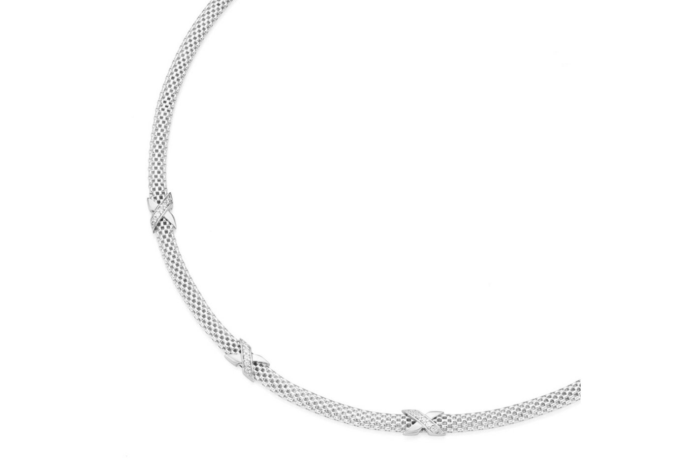 Smart Jewel Collier edel mit Zirkonia, Silber 925 von Smart Jewel