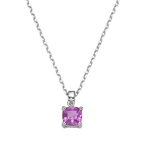 Smart Jewel Kette Kette lila Zirkonia o. synth. Korund blau o. fuchsia, Silber 925 von Smart Jewel