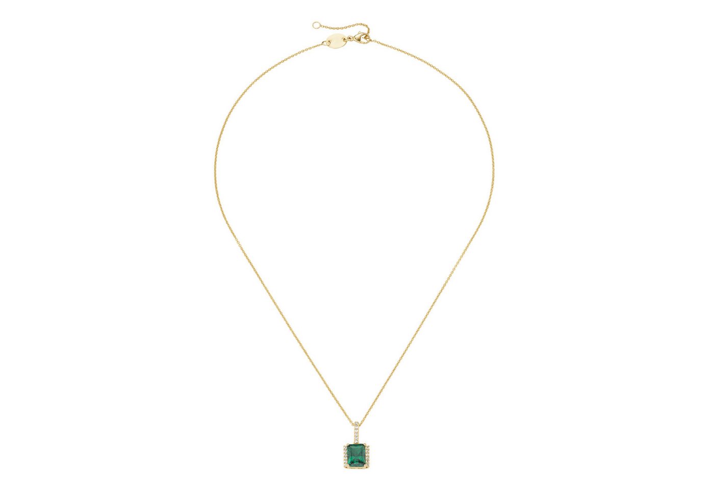 Smart Jewel Kette mit Anhänger Anhänger Zirkonia und Kristallstein, Silber 925/- von Smart Jewel