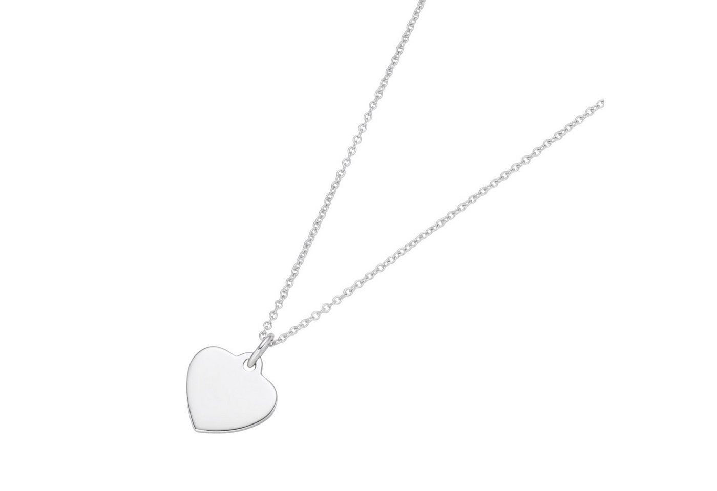 Smart Jewel Kette mit Anhänger Herz Anhänger, Karte, Silber 925 von Smart Jewel