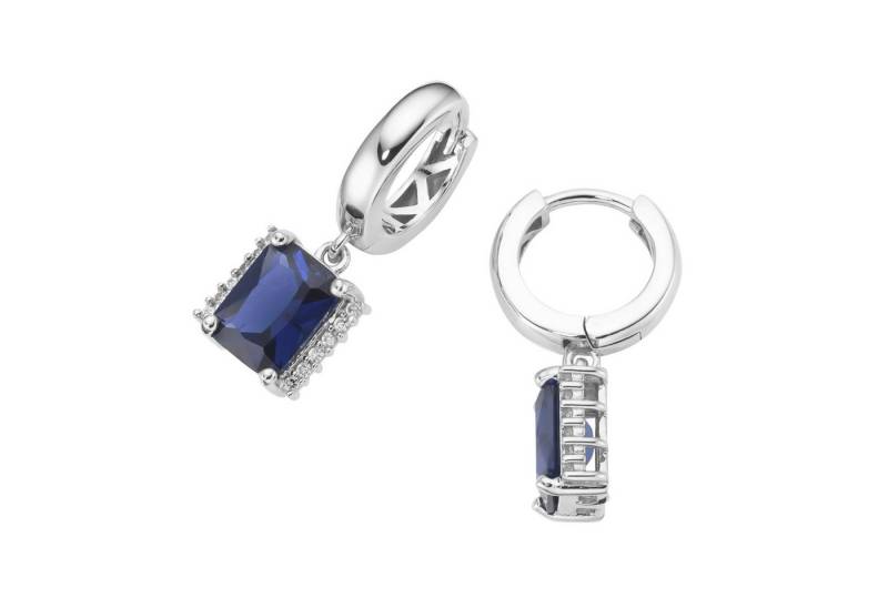 Smart Jewel Paar Creolen mit Zirkonia und Kristallsteinen, Silber 925 von Smart Jewel