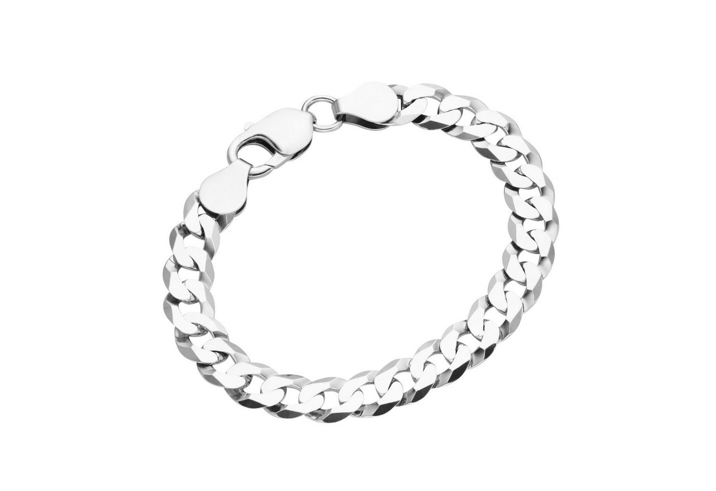 Smart Jewel Panzerarmband Panzerkette diamantiert, massiv, Silber 925 von Smart Jewel