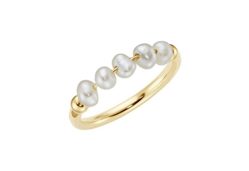 Smart Jewel Perlenring mit weißen Süßwasser-Perlen, Silber 925 Smart Jewel Perlenring mit weißen Süßwasser-Perlen, Silber 925 von Smart Jewel