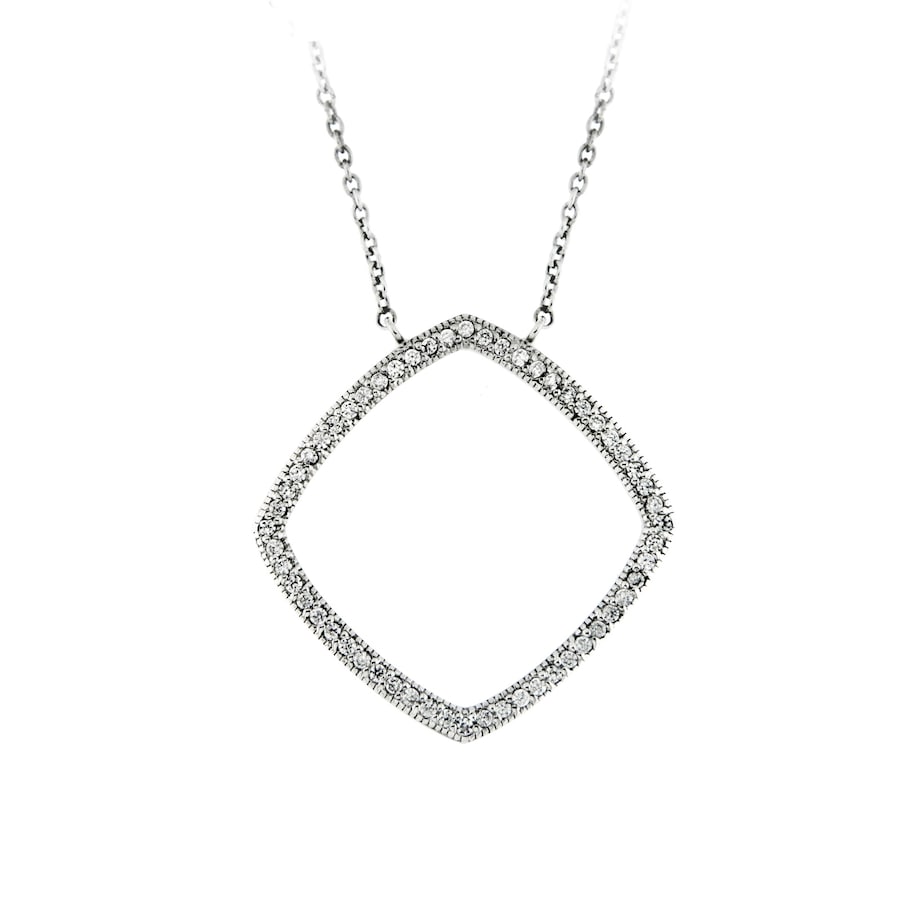 Smart Jewel  Smart Jewel Collier Mittelteil Raute mit Zirkonia Steinen, Silber 925 Halskette 1.0 pieces von Smart Jewel