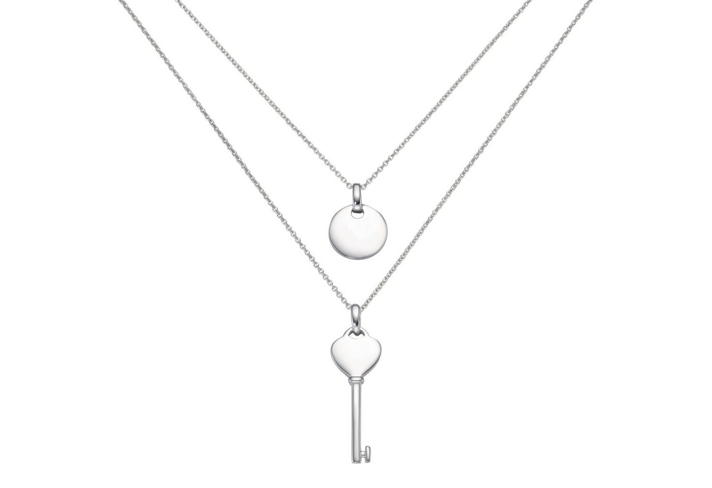 Smart Jewel Schmuckset 2x Anhänger, jeweils mit Kette, Silber 925 von Smart Jewel