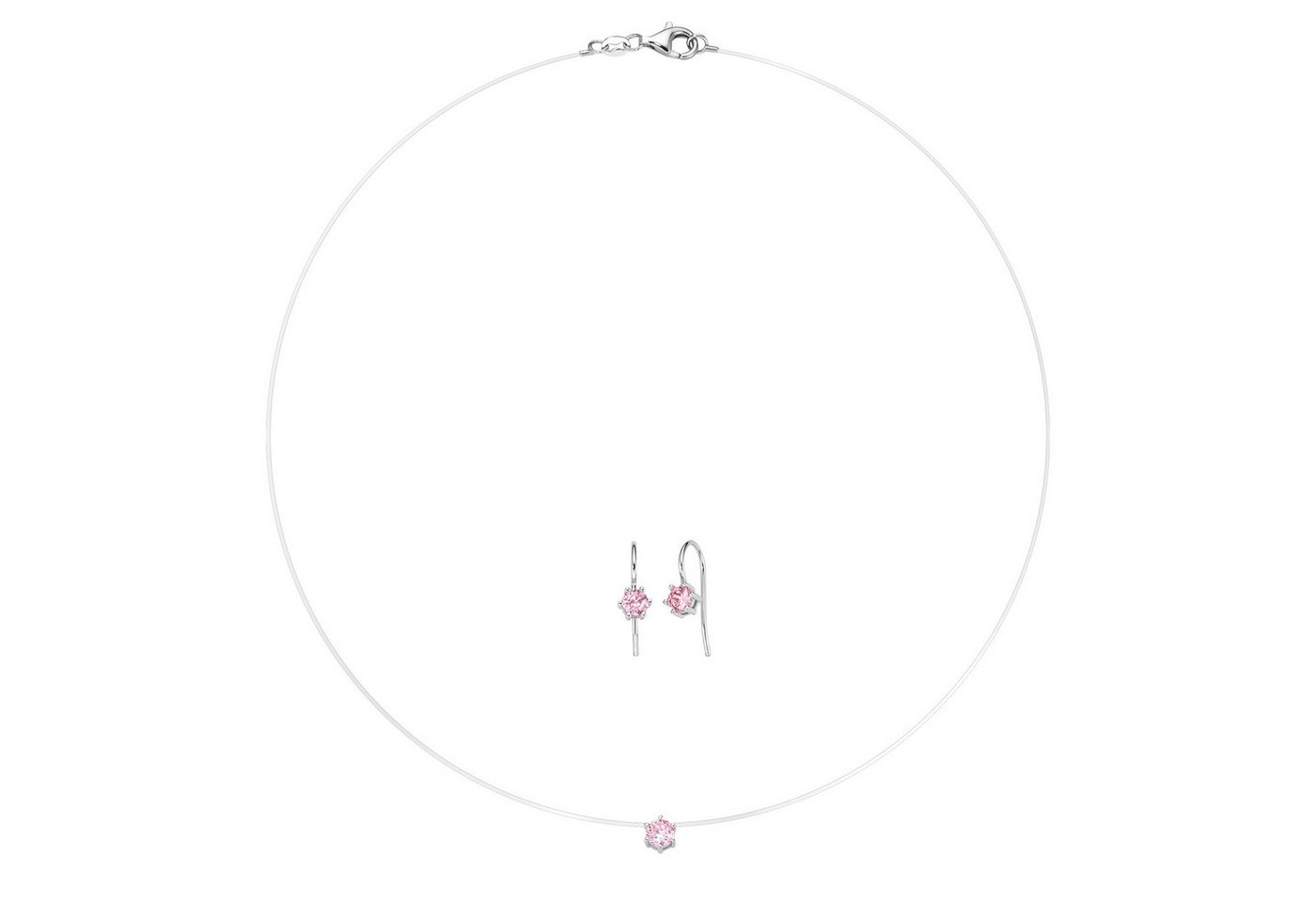 Smart Jewel Schmuckset Collier mit Ohrschmuck, Silber 925 von Smart Jewel