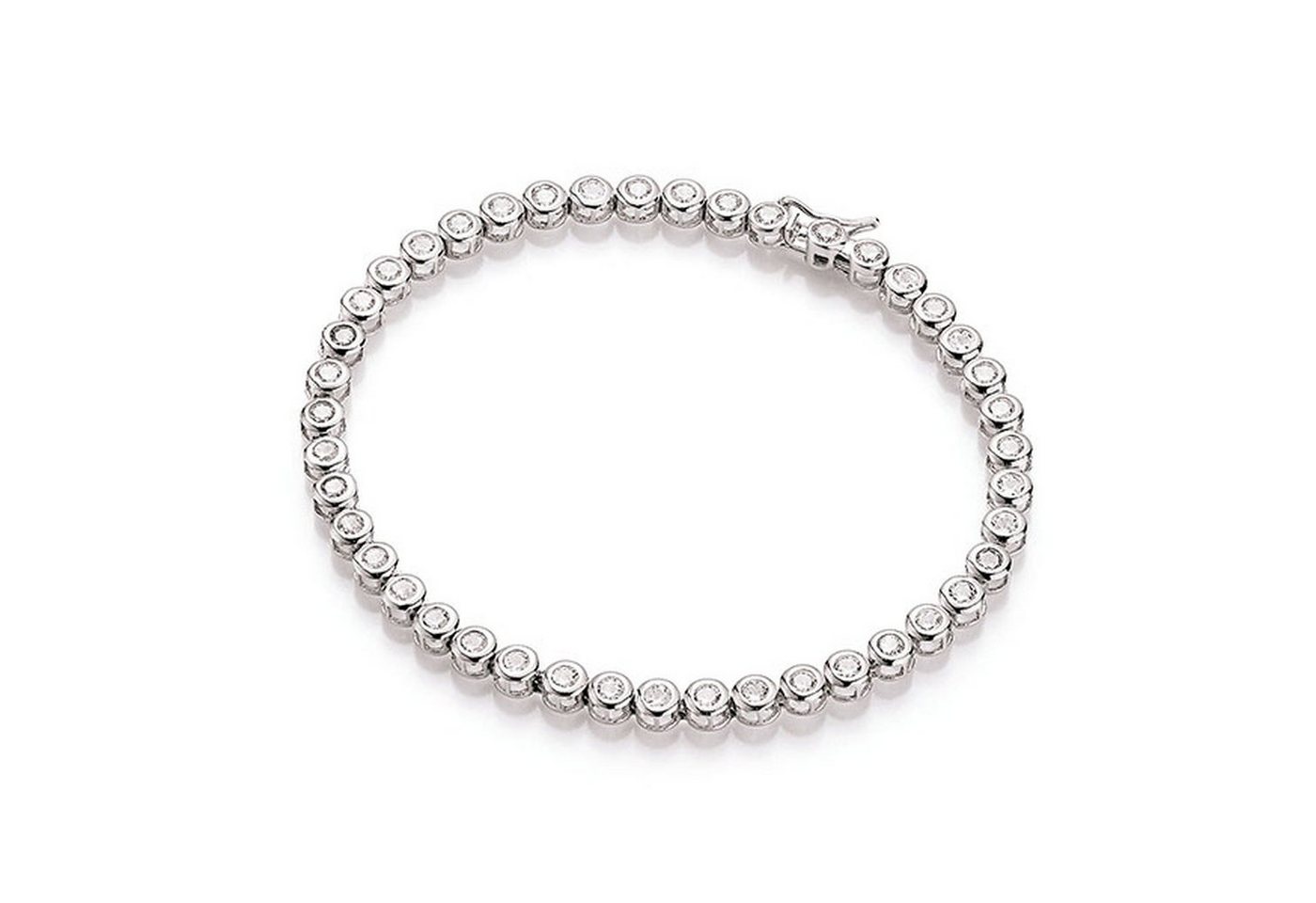 Smart Jewel Tennisarmband klassisch, mit Zirkonia Steine, Silber 925 von Smart Jewel