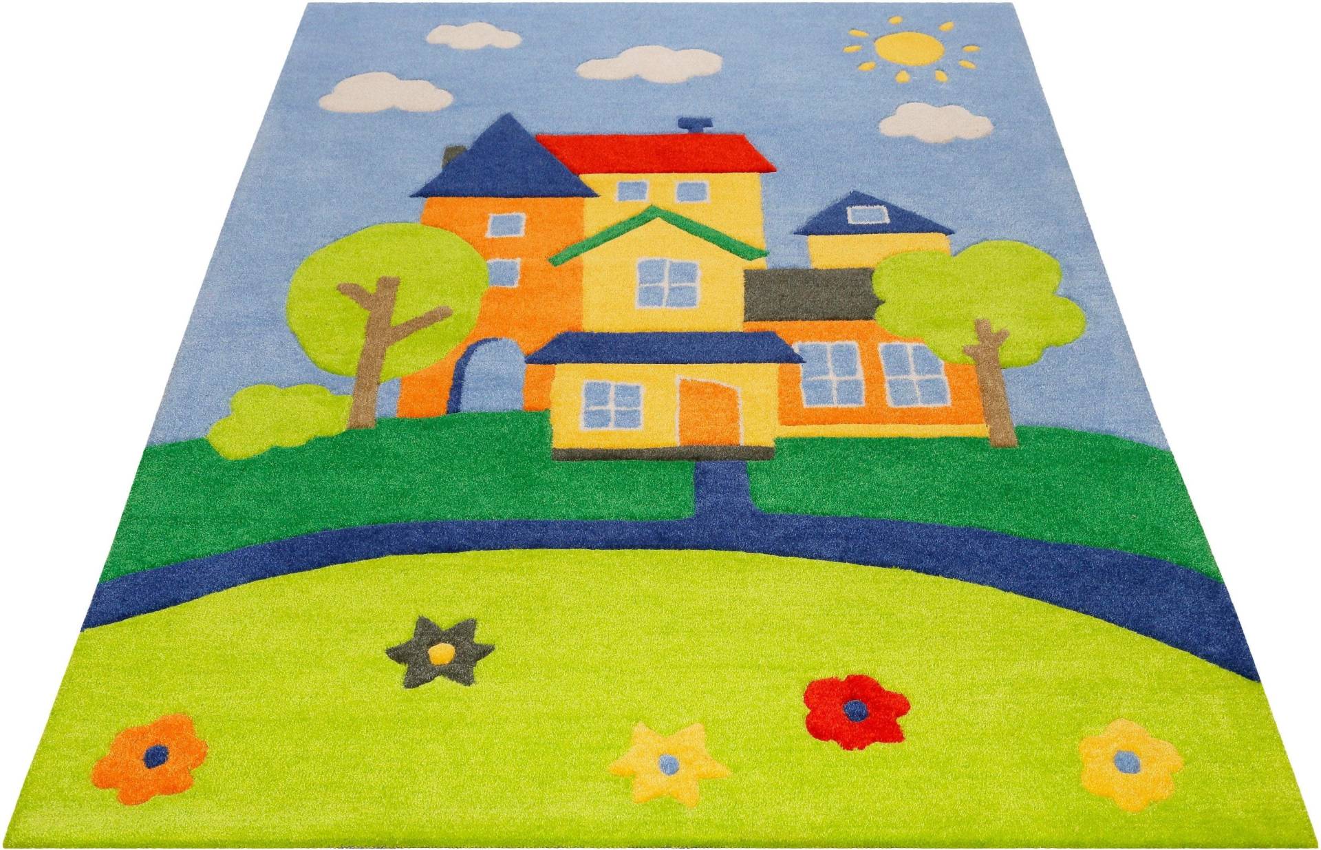 SMART KIDS Kinderteppich "Villa Villakulla", rechteckig, 9 mm Höhe, Spielteppich Stadt, Konturenschnitt SMART KIDS Kinderteppich "Villa Villakulla", rechteckig, 9 mm Höhe, Spielteppich Stadt, Konturenschnitt von Smart Kids