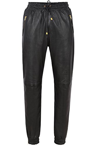 Herren Schwarz Napa Weiches Echtes Leder Hose Sweat Track Pant Zip Jogging unten Gr. XXL, schwarz Herren Schwarz Napa Weiches Echtes Leder Hose Sweat Track Pant Zip Jogging unten Gr. XXL, schwarz von Smart Range Leather