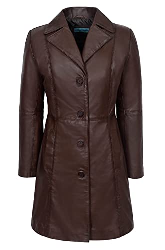 Smart Range Damen Trenchcoat Mantel Gr. 44, braun von Smart Range