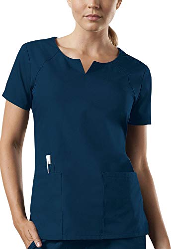 Smart Uniform Damen-Oberteil mit Rundhalsausschnitt, navy, M von Smart Uniform