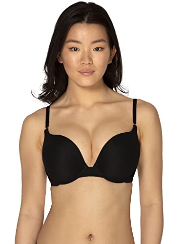 Smart & Sexy Damen Maximum Cleavage Bügel Push Up BH, Schwarzer Farbton (Mesh), 70A von Smart & Sexy