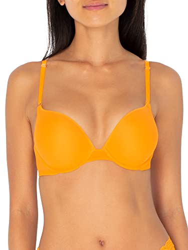 Smart & Sexy Damen Maximum Dekolleté Bügel Mode Farben Push-Up-BH, safrangelb, 80B von Smart & Sexy