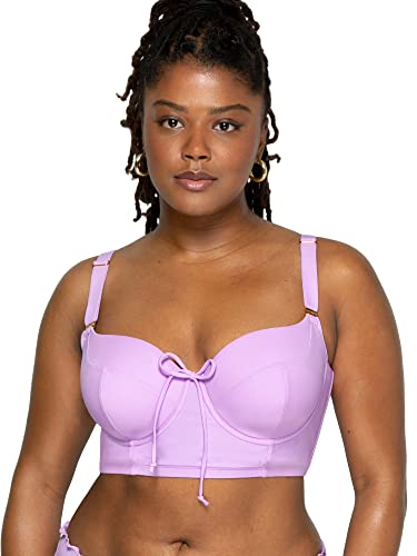 Smart & Sexy Damen Plus Size Long Lined Underwire Top Bikini, Stellar Orchidee, 80E Smart & Sexy Damen Plus Size Long Lined Underwire Top Bikini, Stellar Orchidee, 80E von Smart & Sexy