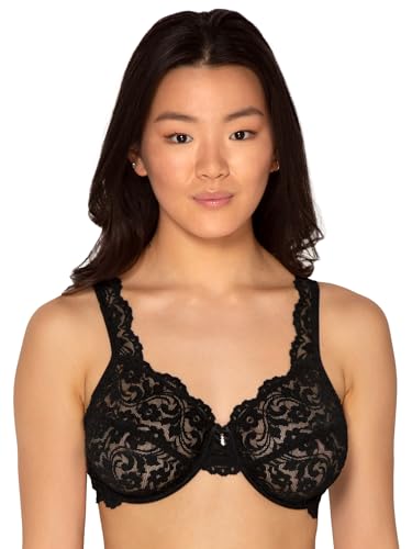 Smart & Sexy Damen Signature Lace Unlined Underwire Bra BH, Halbtransparent, Schwarz, 80E Smart & Sexy Damen Signature Lace Unlined Underwire Bra BH, Halbtransparent, Schwarz, 80E von Smart & Sexy
