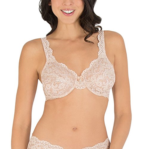 Smart & Sexy Damen Signature Lace Unlined Underwire Bra, Available in Single and 2 Packs BH, In The Buff, 75E von Smart & Sexy