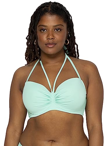 Smart & Sexy Damen Swim Neckholder Topswim Secret Bikini, Mint Chip, 85D von Smart & Sexy