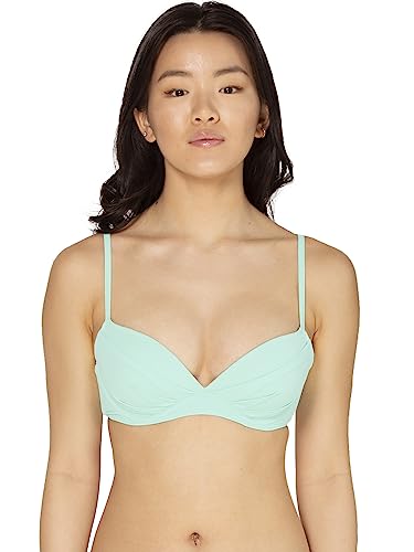 Smart & Sexy Damen Swim Secret Convertible Push-up Bikinioberteil Bademode Geheime Linie Bikini, Mint Chip, 70A von Smart & Sexy