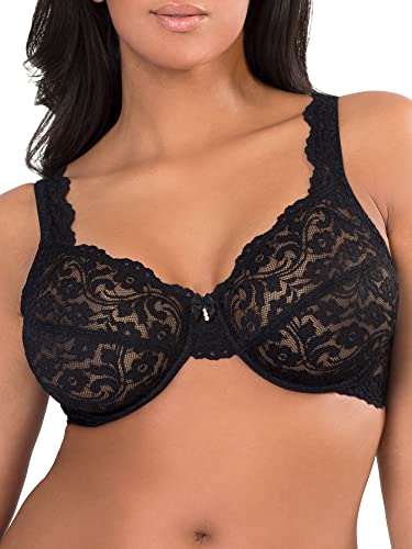 Smart & Sexy Damen Signature Lace Unlined Underwire Bra with Added Support BH, Durchsichtig, schwarzer Farbton, 85D Smart & Sexy Damen Signature Lace Unlined Underwire Bra with Added Support BH, Durchsichtig, schwarzer Farbton, 85D von Smart & Sexy