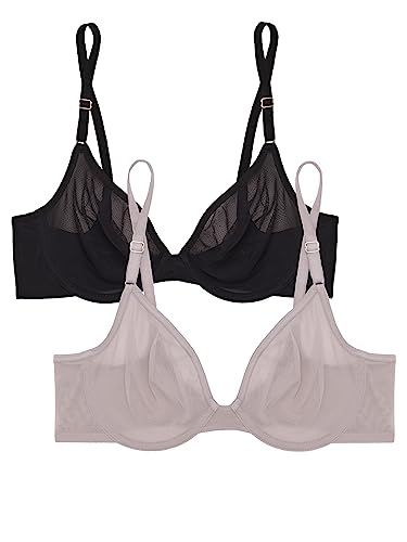 Smart & Sexy Halbschalen-Bügel-BH für Damen, erhältlich in Einzel- und 2er-Packungen., 70DD Smart & Sexy Halbschalen-Bügel-BH für Damen, erhältlich in Einzel- und 2er-Packungen., 70DD von Smart & Sexy