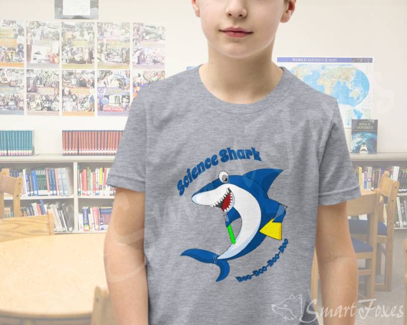 Science Hai Kinder T-Shirt Lustiges Cartoon T-Shirt Für Junge Wissenschaftler, Die Chemie Lieben. Mint Schul-T-Shirt Jungen Und Mädchen von SmartFoxes