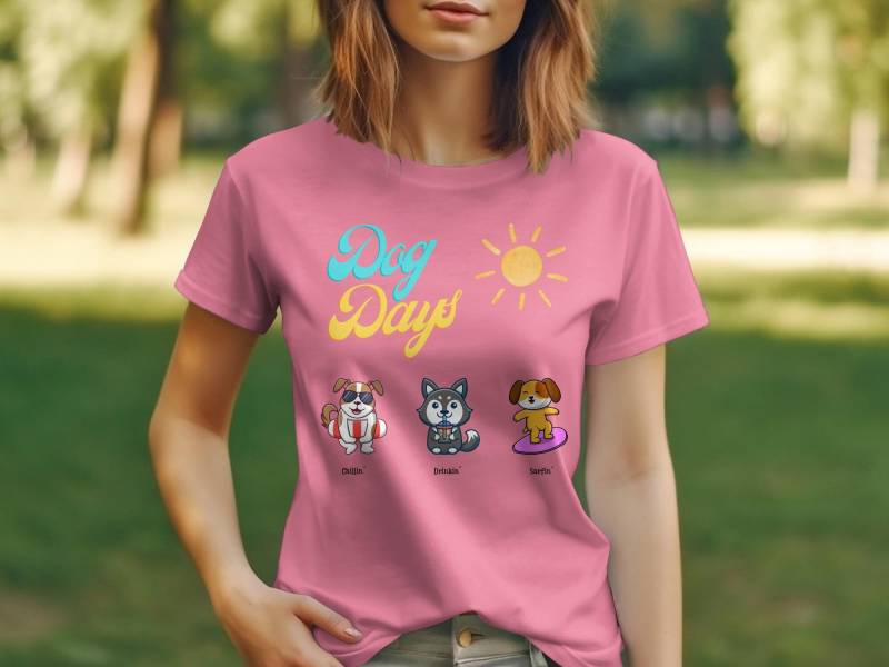 Süßes Dog Days Shirt, Design Baumwoll T-Shirt, Bequemes Bezauberndes Individuelles Top, Trendiges Niedliches Oberteil, Hunde Sommer Süßes Dog Days Shirt, Design Baumwoll T-Shirt, Bequemes Bezauberndes Individuelles Top, Trendiges Niedliches Oberteil, Hunde Sommer von SmartStreetwearShop
