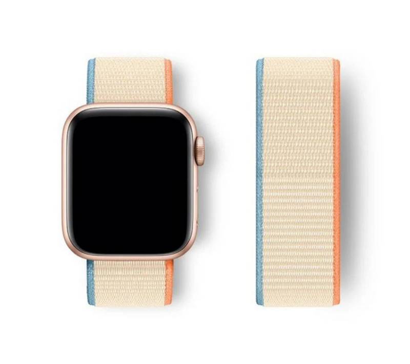 SmartUP Smartwatch-Armband für Apple Watch 11 10 9 8 7 6 5 4 3 2 SE Ultra Nylon Sport Ersatzband, kompatibel mit allen Apple Watch Modellen, atmungsaktives Nylon von SmartUP