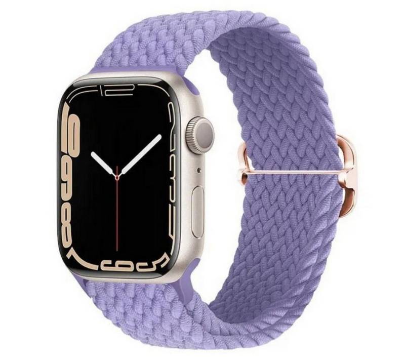 SmartUP Smartwatch-Armband für Apple Watch 1-10 / SE Ultra Nylon Solo Loop Ersatzband Geflochten, kompatibel mit allen Apple Watch Modellen, atmungsaktives Nylon von SmartUP