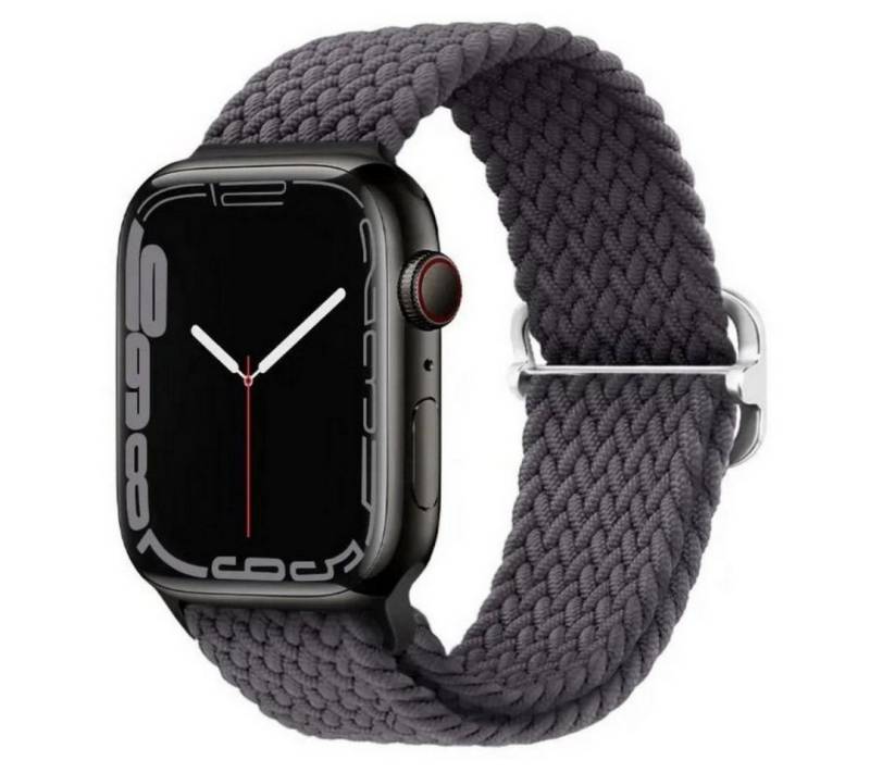 SmartUP Smartwatch-Armband für Apple Watch 1-10 / SE Ultra Nylon Solo Loop Ersatzband Geflochten, kompatibel mit allen Apple Watch Modellen, atmungsaktives Nylon von SmartUP