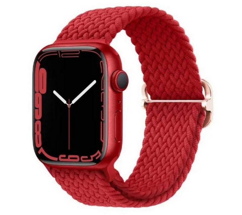 SmartUP Smartwatch-Armband für Apple Watch 1-10 / SE Ultra Nylon Solo Loop Ersatzband Geflochten, kompatibel mit allen Apple Watch Modellen, atmungsaktives Nylon von SmartUP