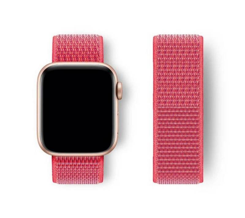 SmartUP Smartwatch-Armband für Apple Watch 11 10 9 8 7 6 5 4 3 2 SE Ultra Nylon Sport Ersatzband, kompatibel mit allen Apple Watch Modellen, atmungsaktives Nylon von SmartUP