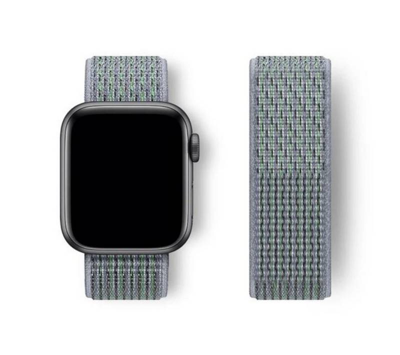 SmartUP Smartwatch-Armband für Apple Watch 10 9 8 7 6 5 4 3 2 1 SE Ultra Nylon Sport Ersatzband, kompatibel mit allen Apple Watch Modellen, atmungsaktives Nylon von SmartUP