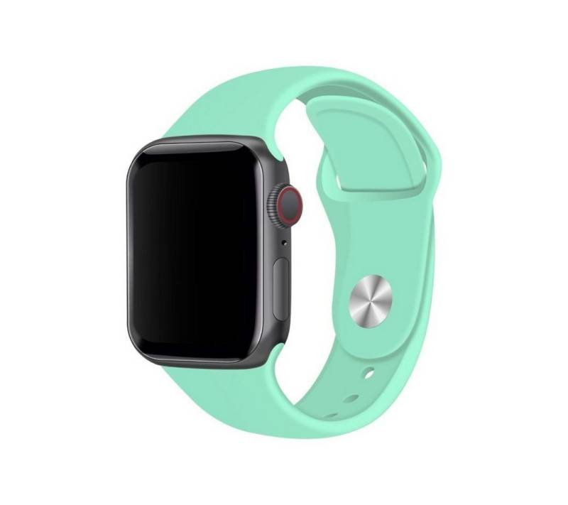 SmartUP Smartwatch-Armband für Apple Watch 10 9 8 7 6 5 4 3 2 1 SE Ultra Silikon Sport Ersatzband, kompatibel mit allen Apple Watch Modellen, atmungsaktives Silikon von SmartUP