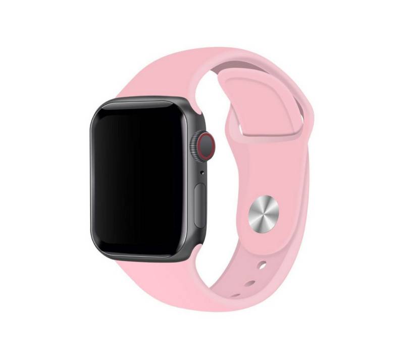 SmartUP Smartwatch-Armband für Apple Watch 10 9 8 7 6 5 4 3 2 1 SE Ultra Silikon Sport Ersatzband, kompatibel mit allen Apple Watch Modellen, atmungsaktives Silikon von SmartUP