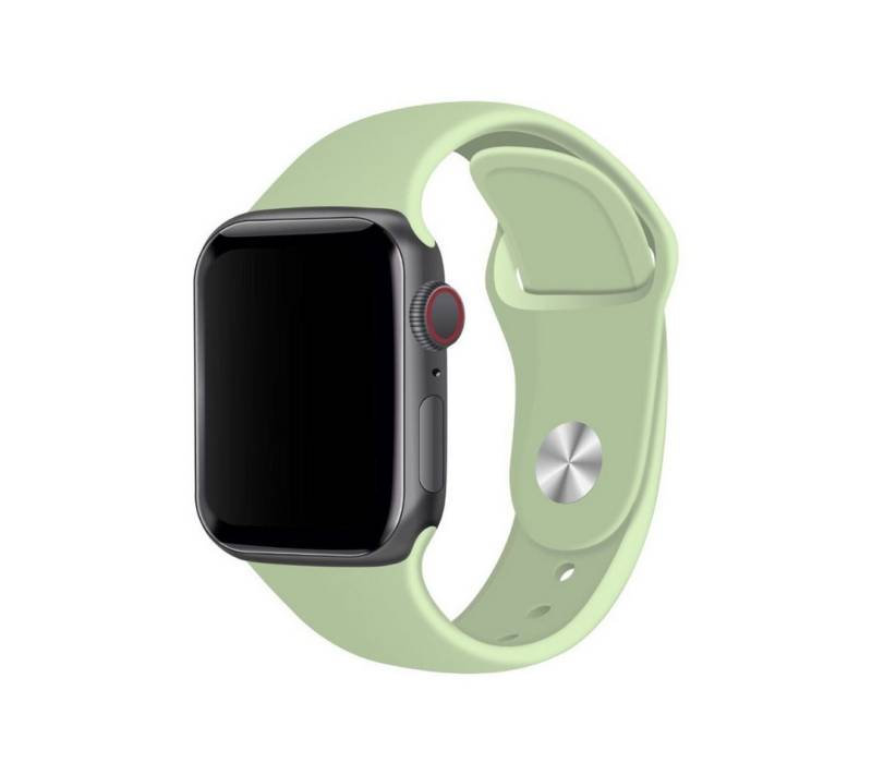 SmartUP Smartwatch-Armband für Apple Watch 11 10 9 8 7 6 5 4 3 SE Ultra Silikon Sport Ersatzband, kompatibel mit allen Apple Watch Modellen, atmungsaktives Silikon von SmartUP