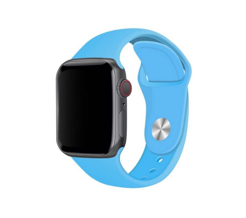 SmartUP Smartwatch-Armband für Apple Watch 11 10 9 8 7 6 5 4 3 SE Ultra Silikon Sport Ersatzband, kompatibel mit allen Apple Watch Modellen, atmungsaktives Silikon von SmartUP