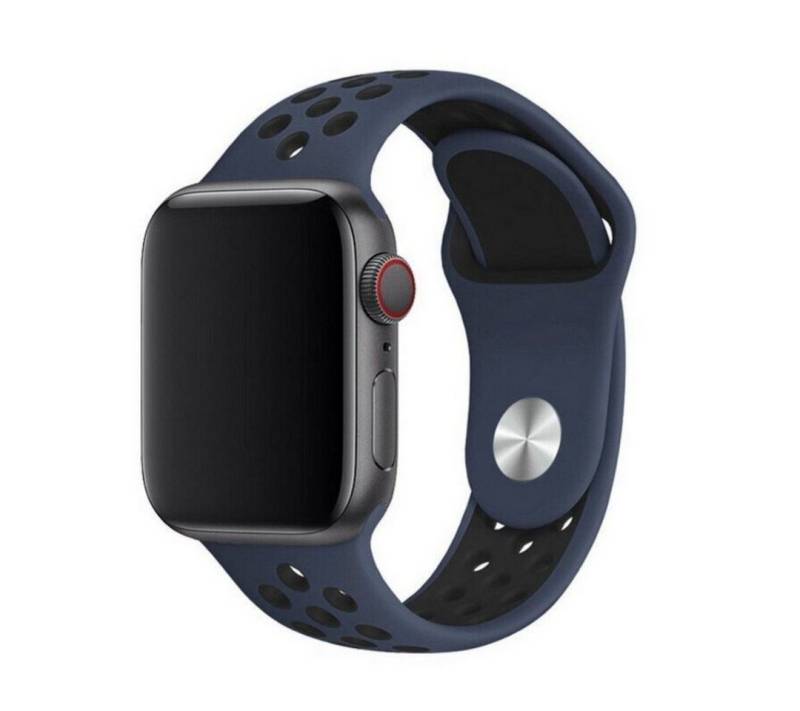 SmartUP Smartwatch-Armband für Apple Watch 11 10 9 8 7 6 5 4 3 SE Ultra Silikon Sport Ersatzband, kompatibel mit allen Apple Watch Modellen, atmungsaktives Silikon von SmartUP