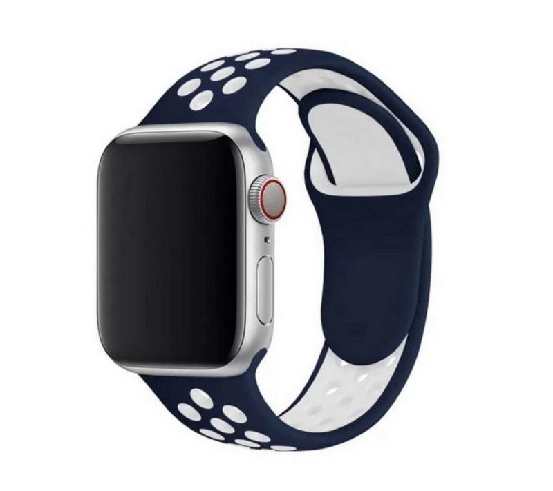 SmartUP Smartwatch-Armband für Apple Watch 11 10 9 8 7 6 5 4 3 SE Ultra Silikon Sport Ersatzband, kompatibel mit allen Apple Watch Modellen, atmungsaktives Silikon von SmartUP