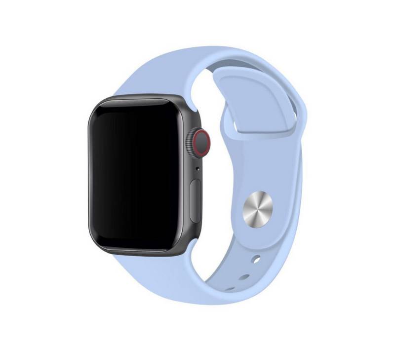 SmartUP Smartwatch-Armband für Apple Watch 11 10 9 8 7 6 5 4 3 SE Ultra Silikon Sport Ersatzband, kompatibel mit allen Apple Watch Modellen, atmungsaktives Silikon von SmartUP