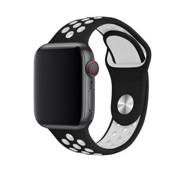 SmartUP Smartwatch-Armband für Apple Watch 11 10 9 8 7 6 5 4 3 SE Ultra Silikon Sport Ersatzband, kompatibel mit allen Apple Watch Modellen, atmungsaktives Silikon von SmartUP