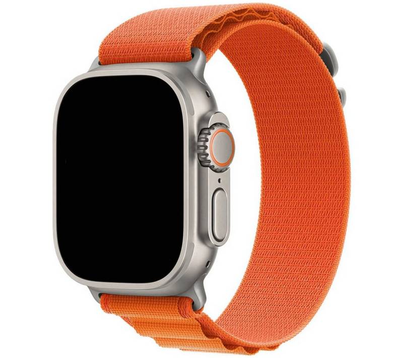 SmartUP Smartwatch-Armband für Apple Watch 11-1 / SE Ultra /3 Titan Alpine Nylon Ersatzband Sport, kompatibel mit allen Apple Watch Modellen, atmungsaktives Nylon von SmartUP
