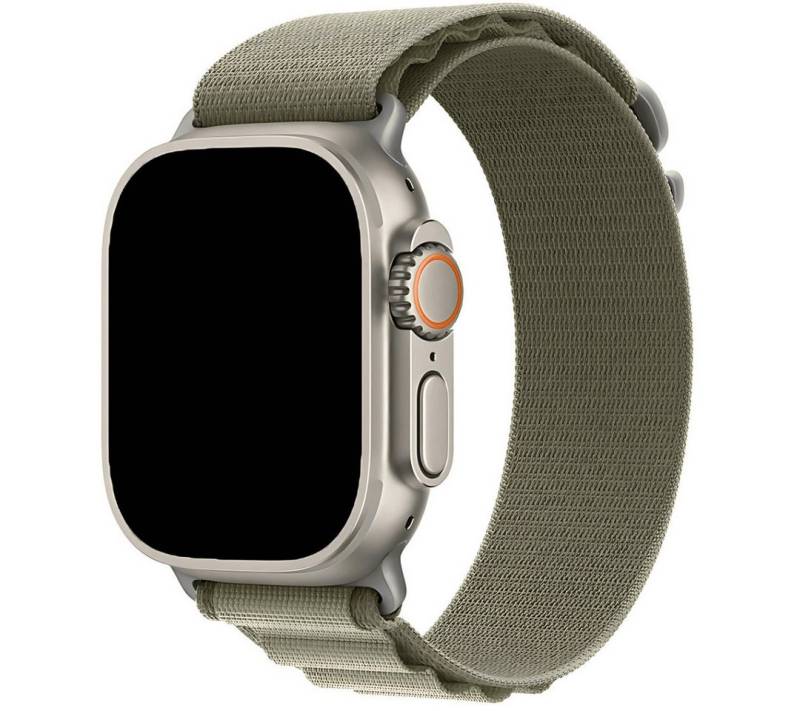 SmartUP Smartwatch-Armband für Apple Watch 11-1 / SE Ultra /3 Titan Alpine Nylon Ersatzband Sport, kompatibel mit allen Apple Watch Modellen, atmungsaktives Nylon von SmartUP
