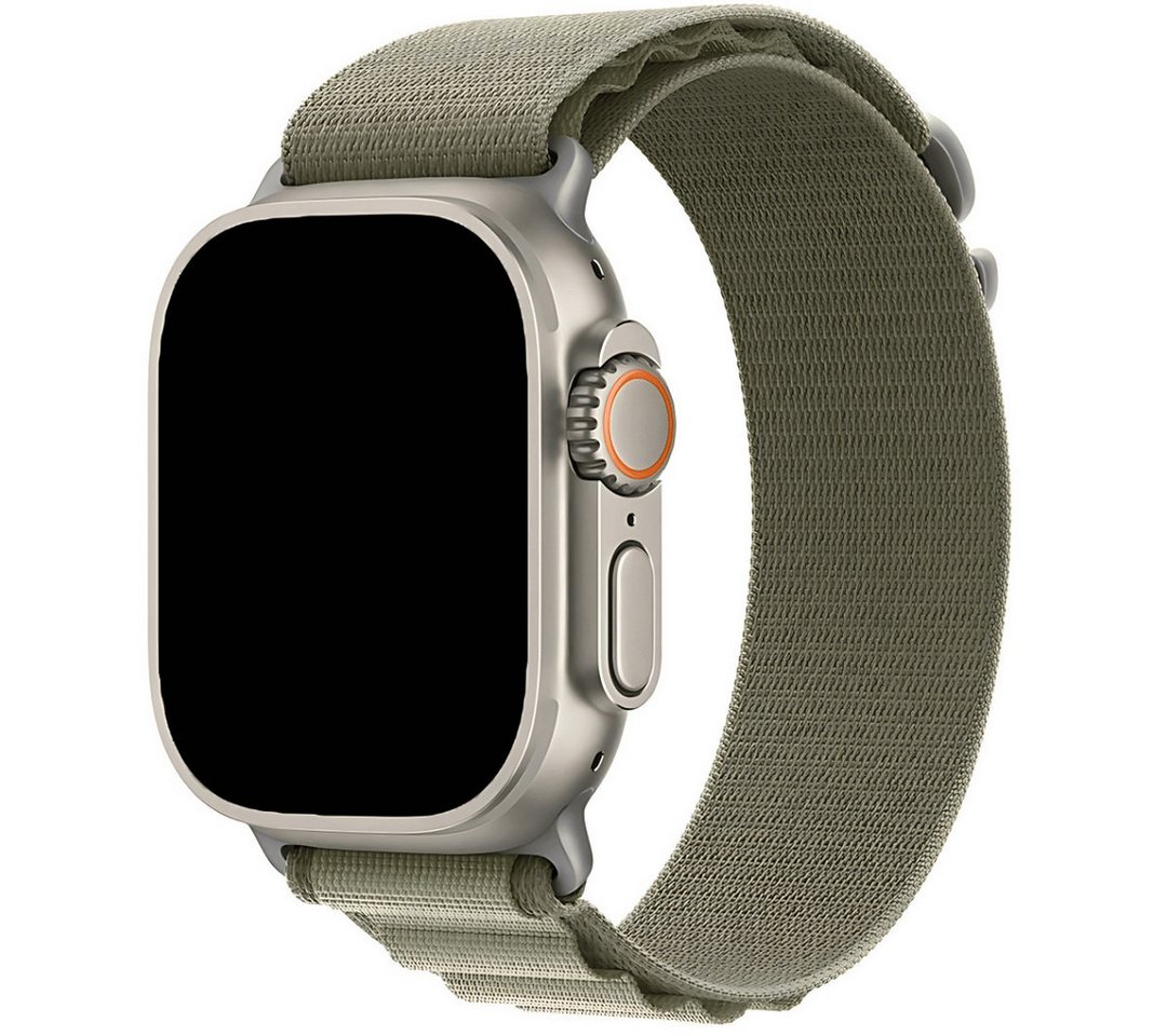SmartUP Smartwatch-Armband für Apple Watch 11-1 / SE Ultra /3 Titan Alpine Nylon Ersatzband Sport, kompatibel mit allen Apple Watch Modellen, atmungsaktives Nylon von SmartUP